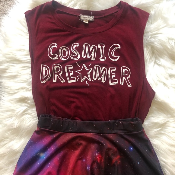 Eyeshadow Tops - 2/$20 Eyeshadow | Cosmic Dreamer Star Graphic Tank